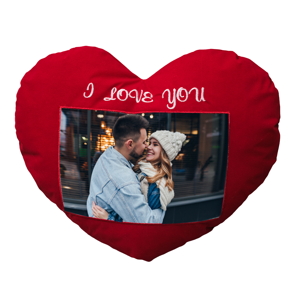 Велурена Възглавница "I LOVE YOU"